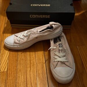 Converse Women's Light Pink Canvas Sneakers 8